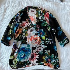 H&M Sheer Floral Tunic
